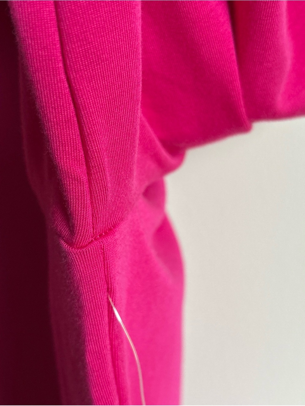 Soma Hot Pink Long-Sleeve Pajama Top with White Piping - Picture 8 of 10